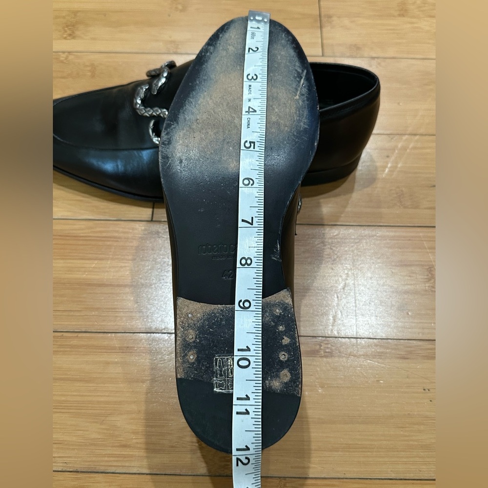 Roberto Cavalli Moc Toe Slip-On Loafers With Snake Ornament Men’s Size 9.5 Black - Picture 9 of 10